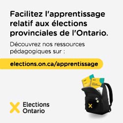 Publicité de Elections Ontario